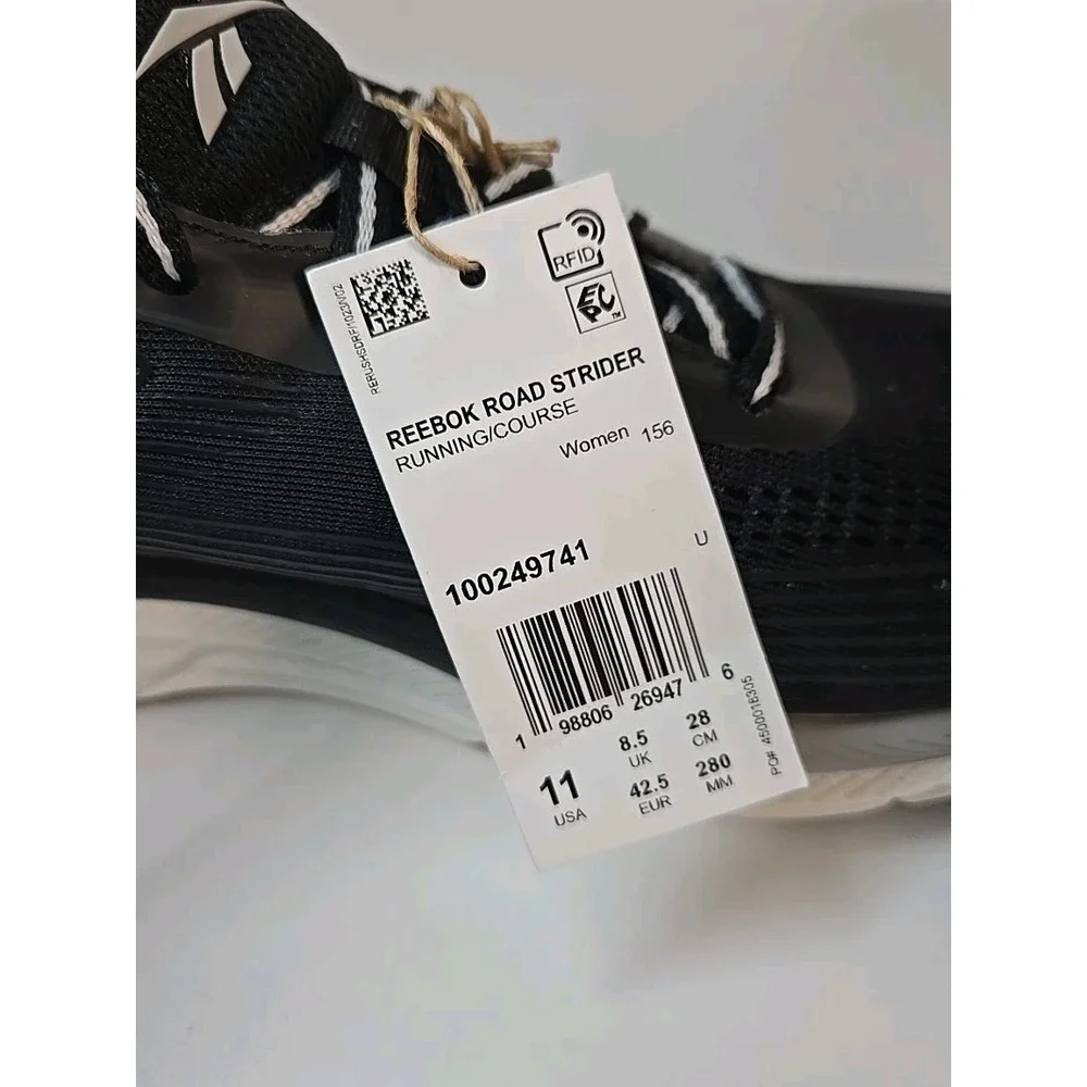 Reebok Women's Road Strider Running Shoe Size 11 Black NWOB‎